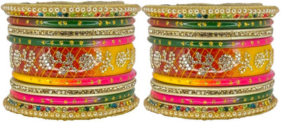 The Shikhas Lac Bangle Set(Pack of 24)