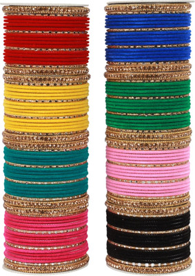 RENOY Metal Bangle Set(Pack of 10)