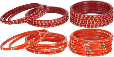 AFAST Glass Beads, Crystal Bangle Set(Pack of 10)