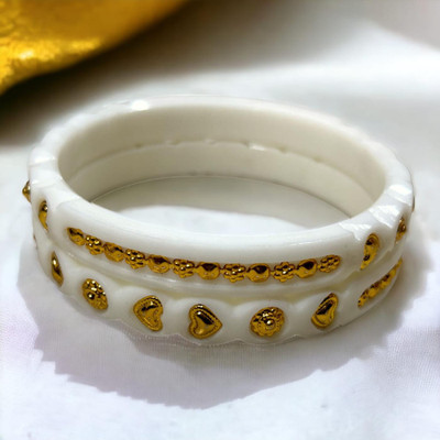 maa sitala store Plastic Gold-plated Bangle(Pack of 2)