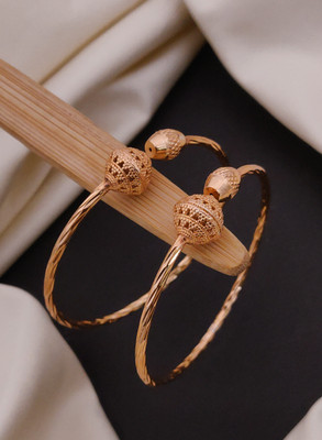 RARE ONE STUDIO Alloy Gold-plated Bangle Set(Pack of 2)