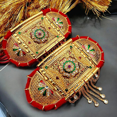 RAJASTHANI GAHANA Alloy Opal Gold-plated Armlet(Pack of 2)