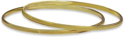 Kollam Supreme Brass Gold-plated Bangle Set(Pack of 2)