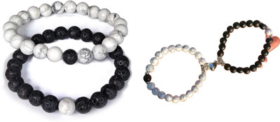 onlinefirst Stone, Alloy Bracelet Set(Pack of 2)