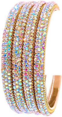 RKGlow Brass Bangle Set(Pack of 4)