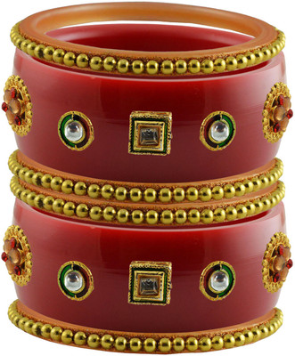 maya fashion Brass Bangle Set(Pack of 6)