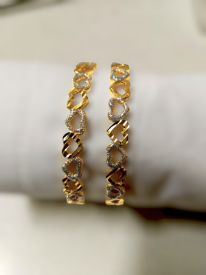 HD PITHADIYA Alloy Gold-plated Bangle(Pack of 2)