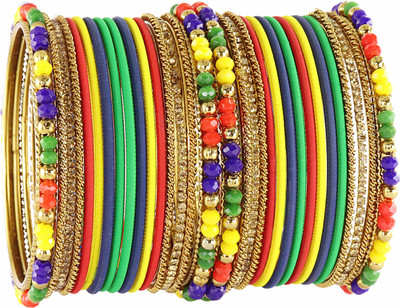 NMII Metal Beads, Zircon Bangle Set(Pack of 32)