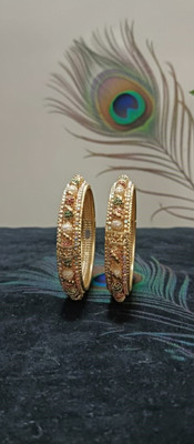 siyaa creation Brass Gold-plated Bangle Set(Pack of 2)