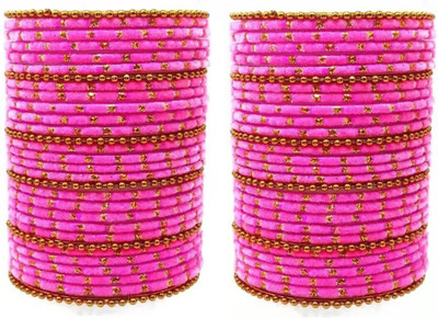 RADHA MOHAN EMPIRE Metal, Fabric, Glass Bangle Set(Pack of 60)