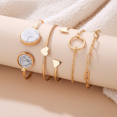 TVI Alloy Gold-plated Bracelet(Pack of 5)