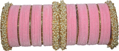 ishika Metal, Fabric Gold-plated Bangle Set(Pack of 58)