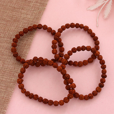 DIVINE SOUVENIRS Rudraksha Bracelet(Pack of 4)
