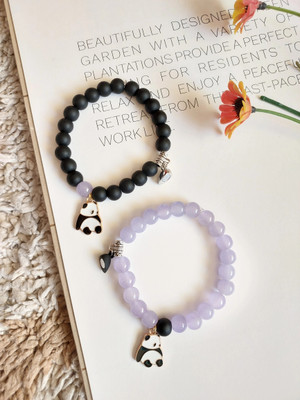 OCTAGON HUB Stone, Crystal, Glass Beads Bracelet(Pack of 2)
