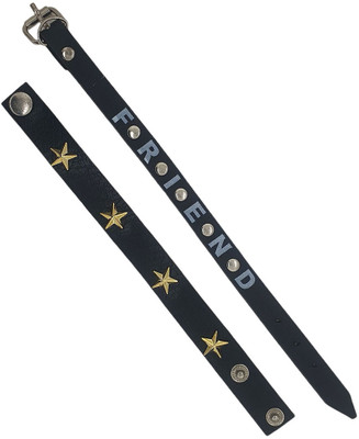 Sahiba Gems Leather Bracelet Set(Pack of 2)