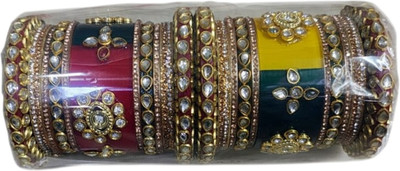 R SAURABH Plastic Cubic Zirconia Chudas(Pack of 2)