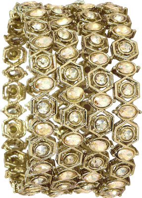 NMII Metal Bangle Set(Pack of 4)