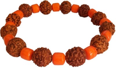 Jewelswonder Stone, Wood Beads Bracelet