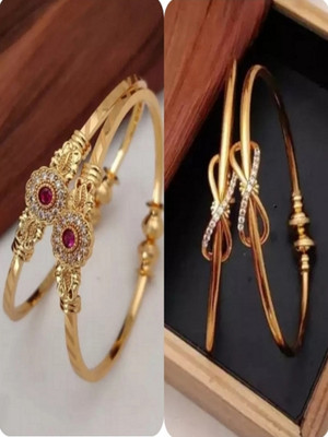 BIMIJEWEL Alloy Gold-plated Bangle(Pack of 4)