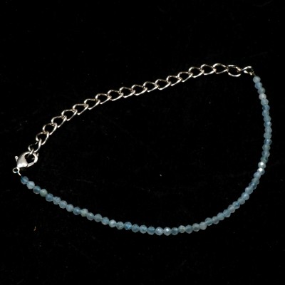 Silver Aura Creations Sterling Silver Aquamarine Bracelet