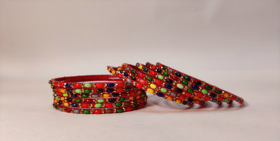 MADHAV ENTERPRISES Glass Bangle Set(Pack of 12)