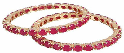 krelin Metal Gold-plated Bangle Set(Pack of 2)
