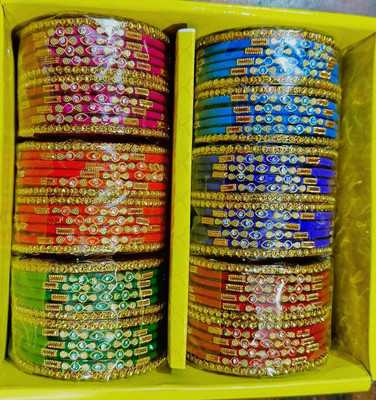ZOJIYO Glass Cubic Zirconia Bangle Set