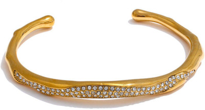 Diving Swan Stainless Steel Gold-plated Cuff
