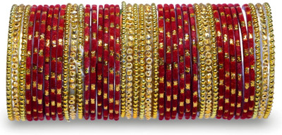 Shriva Traders Glass Bangle Set(Pack of 42)