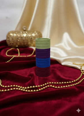 Indraglitz Glass Bangle Set(Pack of 48)