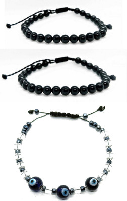 KINGSTYLEIMPEX Mother of Pearl Charm Bracelet(Pack of 3)