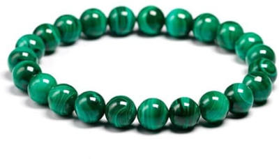 VIBESLE Crystal Beads, Malachite Charm Bracelet