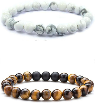 IKONKARR Stone, Crystal, Alloy Bracelet(Pack of 2)