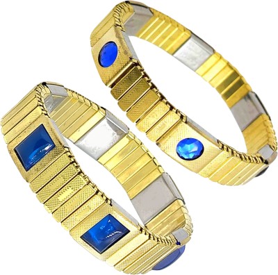 Bracotive Brass Gold-plated Bracelet(Pack of 2)