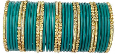 DURGANSH Glass Beads Bangle Set(Pack of 36)
