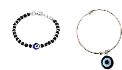 White Chimes Metal, Alloy Sterling Silver Bracelet(Pack of 4)