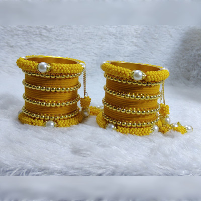 MAHAVEER TRADERS Alloy Gold-plated Bangle Set(Pack of 10)