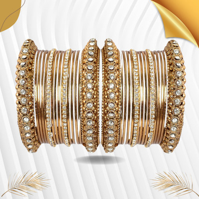 LYBASHINE Metal, Alloy Cubic Zirconia Bangle Set