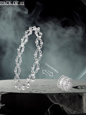 RKB SALES Alloy Cubic Zirconia Silver Bracelet