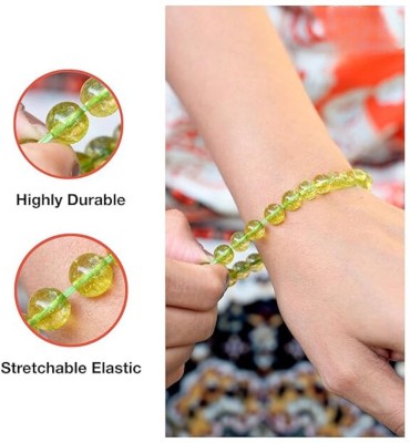 DVISHA Stone Beads, Crystal, Peridot Charm Bracelet