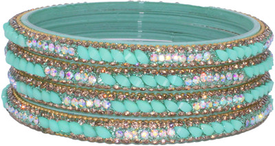 PRP Collection Glass Crystal Enamel Bangle Set