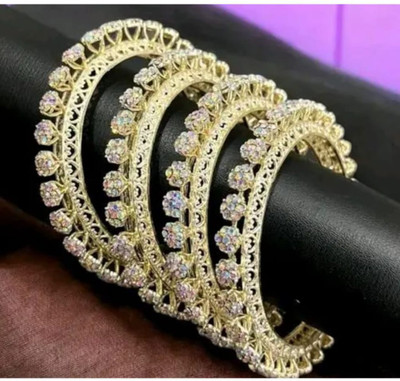shivaay traders Plastic Cubic Zirconia Kada(Pack of 4)