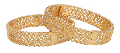 Manikya Brass Gold-plated Bangle(Pack of 2)