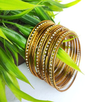 Kimmy Collection Alloy Bangle Set(Pack of 10)