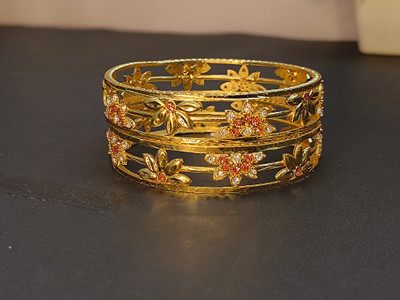 RITIRIWAAZ COLLECTION Alloy Gold-plated Bangle Set(Pack of 2)