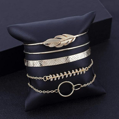 Celestique Alloy Gold-plated Bracelet Set(Pack of 5)