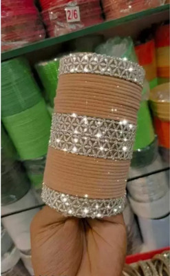 CHURA KING Brass, Alloy Cubic Zirconia Bangle Set(Pack of 28)