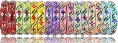 NMII Glass Bangle Set(Pack of 16)