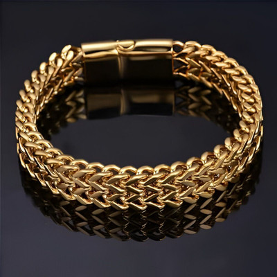 patil imitation Stainless Steel Gold-plated Bracelet