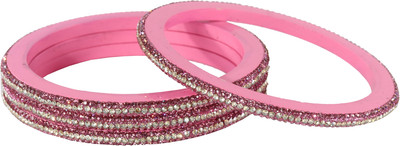 ZULKA Lac Diamond, Zircon Bangle(Pack of 4)